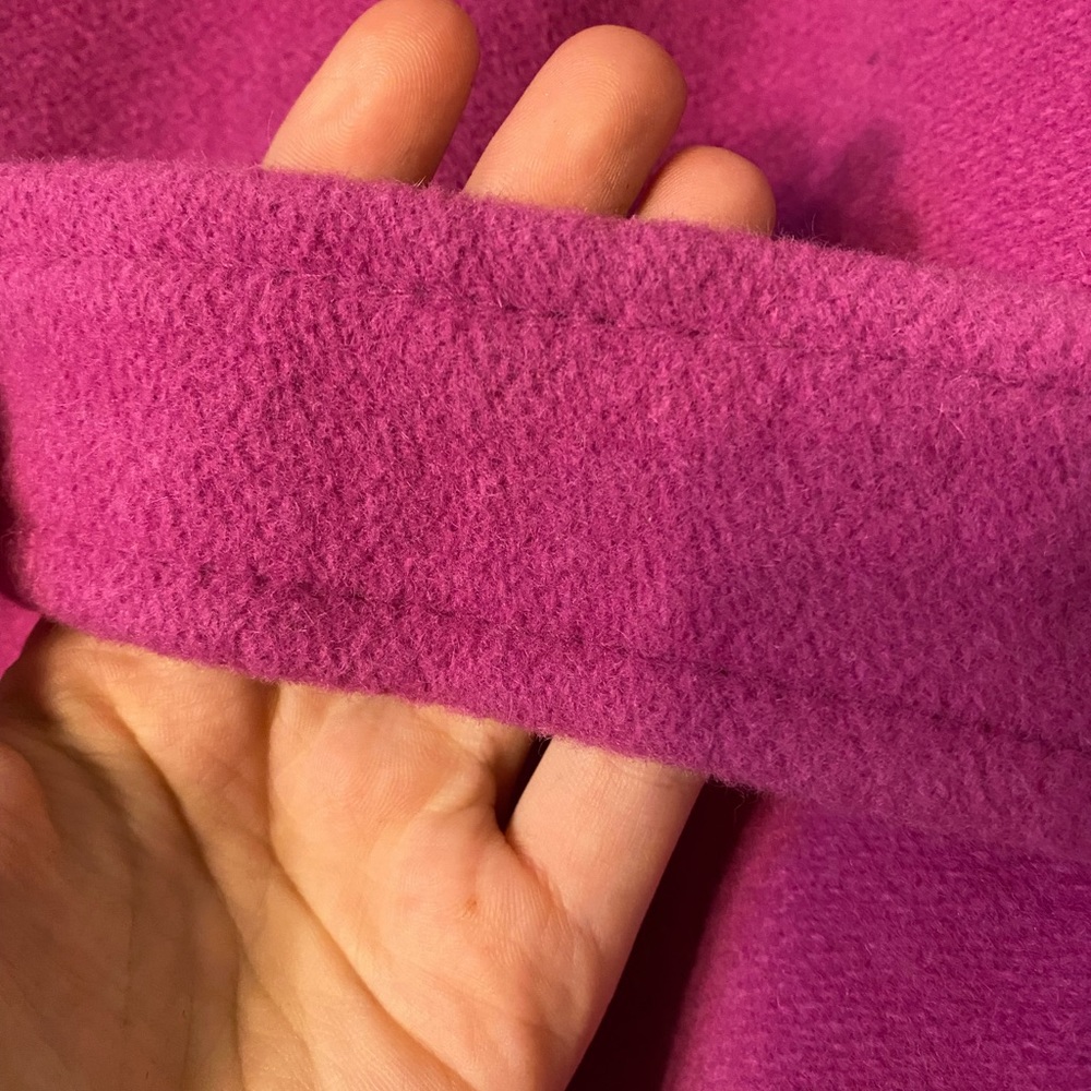 Coach Angora Wool Fuschia Coat Size L - Picture 5 of 13